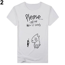Load image into Gallery viewer, Fashion Men's Cute Cartoon Dog Letter Print O-Neck Short Sleeve T-Shirt Top Tee - provenclothes