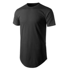 Load image into Gallery viewer, Men Fashion Hip-hop Short Sleeve T-shirt Side Zipper Casual Long Tee Shirt Top - provenclothes