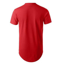 Load image into Gallery viewer, Men Fashion Hip-hop Short Sleeve T-shirt Side Zipper Casual Long Tee Shirt Top - provenclothes