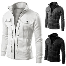 Load image into Gallery viewer, Men's Fashion Warm Zip-up Sweatshirt Hip Hop Tracksuit Cardigan Pullover Outwear - provenclothes
