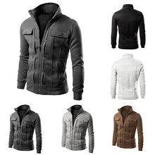 Load image into Gallery viewer, Men's Fashion Warm Zip-up Sweatshirt Hip Hop Tracksuit Cardigan Pullover Outwear - provenclothes