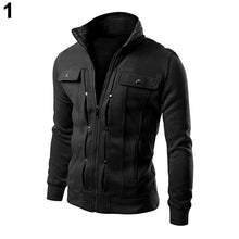 Load image into Gallery viewer, Men's Fashion Warm Zip-up Sweatshirt Hip Hop Tracksuit Cardigan Pullover Outwear - provenclothes