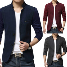 Load image into Gallery viewer, Men's Fashion Autumn Jacket Casual Long Sleeve Slim Fit Button Coat Outwear - provenclothes