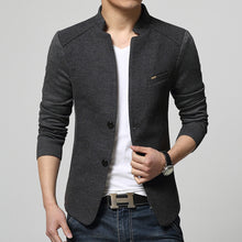 Load image into Gallery viewer, Men's Fashion Autumn Jacket Casual Long Sleeve Slim Fit Button Coat Outwear - provenclothes