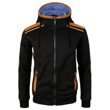Load image into Gallery viewer, Casual Men Long Sleeve Jacket Coat Faux Deerskin Patchwork Hooded Sweatshirt - provenclothes