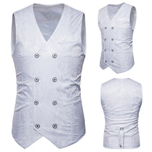 Load image into Gallery viewer, Vintage Men Floral Printed Slim Fit Waistcoat Wedding Party Suit Vest Jacket - provenclothes