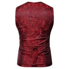 Load image into Gallery viewer, Vintage Men Floral Printed Slim Fit Waistcoat Wedding Party Suit Vest Jacket - provenclothes
