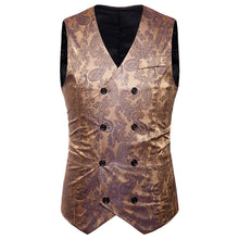 Load image into Gallery viewer, Vintage Men Floral Printed Slim Fit Waistcoat Wedding Party Suit Vest Jacket - provenclothes