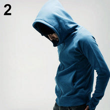 Load image into Gallery viewer, Men's Solid Color Gloves Long Sleeved Hooded Sweater Jacket Cardigan Outwear - provenclothes