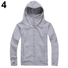 Load image into Gallery viewer, Men's Solid Color Gloves Long Sleeved Hooded Sweater Jacket Cardigan Outwear - provenclothes