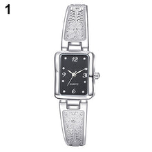 Load image into Gallery viewer, Lady's Square Case Stainless Steel Band Analog Quartz Bracelet Dress Wrist Watch - provenclothes