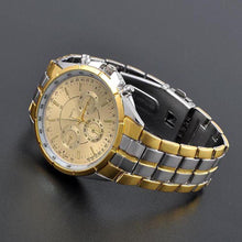 Load image into Gallery viewer, Men Fashion Casual Businss Stainless Steel Band Analog Quartz Wrist Watch - provenclothes