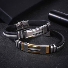 Load image into Gallery viewer, Fashion Stainless Steel Men Bracelet Jewelry Bangle Wrist Band Party Decoration - provenclothes
