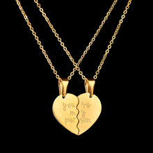 Load image into Gallery viewer, 2Pcs You Are My Person Two Halves Couple Necklace Lovers Jewelry Romantic Gift - provenclothes