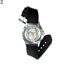 Load image into Gallery viewer, Vintage Flower Leaf Letter Print Dial Analog Display Quartz Unisex Wrist Watch - provenclothes