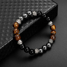 Load image into Gallery viewer, Fashion Unisex Pumice Tiger Eye Stone Beads Bracelet Charm Hand Party Jewelry - provenclothes