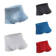 Load image into Gallery viewer, Men Soft Sexy Convex Shorts Solid Color Super Thin Boxers Underwear Underpants - provenclothes