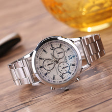 Load image into Gallery viewer, Men Fashion Business Casual Stainless Steel Quartz Analog Wrist Watch Jewelry - provenclothes