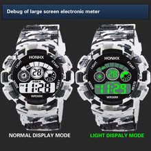 Load image into Gallery viewer, Fashion Camouflage Sports Backlight Alarm Date Week Digital Wrist Watch for Men - provenclothes