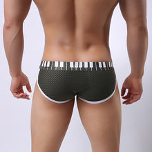 Load image into Gallery viewer, Men's Sexy Spandex Mesh Bulge Underpants Fashion Low Waist Briefs Thong Shorts - provenclothes