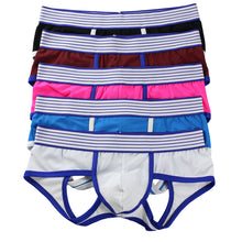 Load image into Gallery viewer, Men Sexy Breathable Hollow Out Lovers Elastic Underwear Boxer Brief Underpants - provenclothes