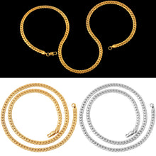 Load image into Gallery viewer, Fashion Alloy Men Flat Texture Chain Necklace Party Statement Jewelry Gift - provenclothes