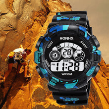 Load image into Gallery viewer, Fashion Camouflage Sports Backlight Alarm Date Week Digital Wrist Watch for Men - provenclothes