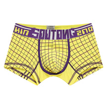 Load image into Gallery viewer, Fashion Men's Sexy Boxer Briefs Bulge Pouch Checked Plaid Underwear Underpants - provenclothes