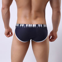 Load image into Gallery viewer, Men's Sexy Spandex Mesh Bulge Underpants Fashion Low Waist Briefs Thong Shorts - provenclothes