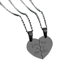 Load image into Gallery viewer, 2Pcs You Are My Person Two Halves Couple Necklace Lovers Jewelry Romantic Gift - provenclothes