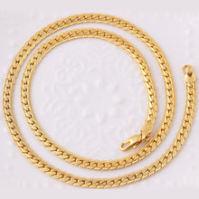 Load image into Gallery viewer, Fashion Alloy Men Flat Texture Chain Necklace Party Statement Jewelry Gift - provenclothes