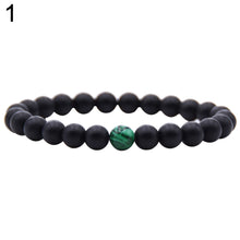 Load image into Gallery viewer, 1Pc/2Pcs 8mm Fashion Faux Pumice Stone Malachite Bracelet Couple Accessory - provenclothes