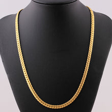 Load image into Gallery viewer, Fashion Alloy Men Flat Texture Chain Necklace Party Statement Jewelry Gift - provenclothes