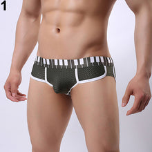 Load image into Gallery viewer, Men's Sexy Spandex Mesh Bulge Underpants Fashion Low Waist Briefs Thong Shorts - provenclothes