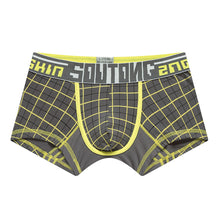 Load image into Gallery viewer, Fashion Men's Sexy Boxer Briefs Bulge Pouch Checked Plaid Underwear Underpants - provenclothes