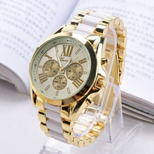 Load image into Gallery viewer, Men's Fashion Geneva Stainless Steel Roman Numerals Quartz Analog Wrist Watch - provenclothes