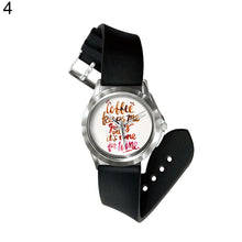 Load image into Gallery viewer, Vintage Flower Leaf Letter Print Dial Analog Display Quartz Unisex Wrist Watch - provenclothes