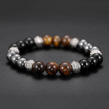 Load image into Gallery viewer, Fashion Unisex Pumice Tiger Eye Stone Beads Bracelet Charm Hand Party Jewelry - provenclothes
