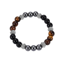 Load image into Gallery viewer, Fashion Unisex Pumice Tiger Eye Stone Beads Bracelet Charm Hand Party Jewelry - provenclothes